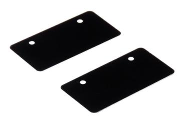Wrap-Up Next 0832-FD Aluminum License Plate Base 32 x 16 mm (2 pieces)